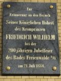 Gedenktafel am Kurhaus