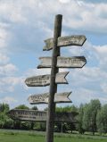 Wegweiser bei Kauls Mühle