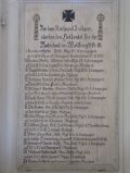 Gedenktafel in der Kirche