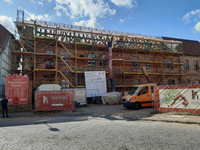 Restaurierungsarbeiten am Klausurflügel der Kyritzer Kloster-Anlage