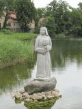 Schöne Nonne Amelie am Wutzsee - Bildhauer Peter M. Stajkoski aus Lentzke