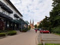 Blick von der Seepromenade zur Klosterkirche Sankt Trinitatis