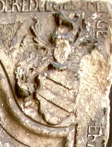 Burg Ziesar, Wappen am Epitaph Caspar von Arnim<BR />Foto von Ulrich Gießmann