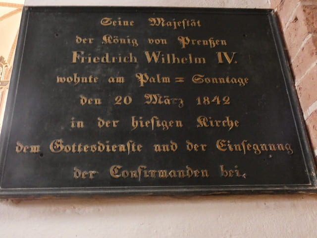 St. Jacobi-Kirche, Erinnerungstafel