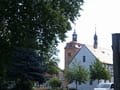 Blick vom Nuthepark zum Marktturm