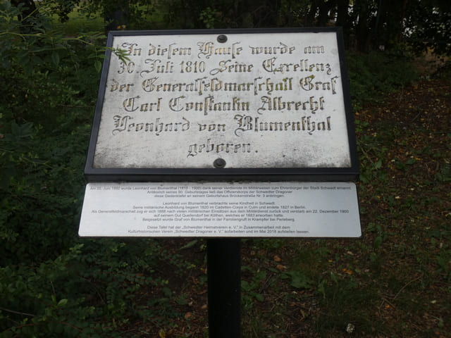 Erinnerung an Leonhard von Blumenthal