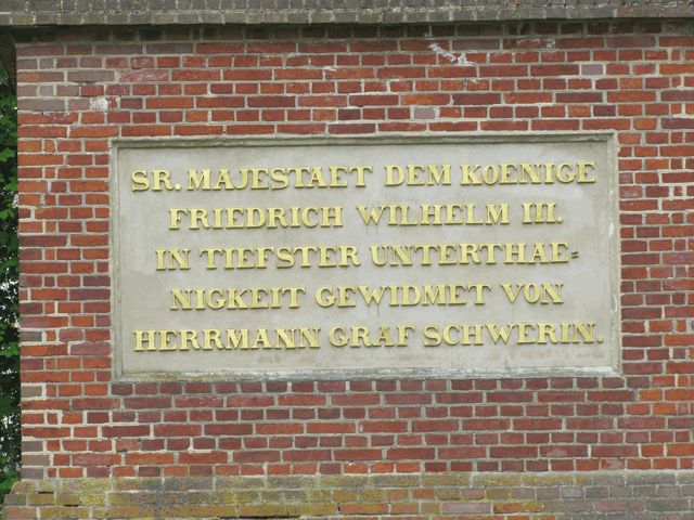 Inschrift an der Königssäule