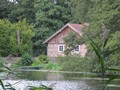 Blick über den Mühlenteich zur Glambecker Mühle