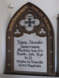 Gedenktafel in der Kirche