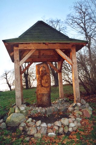 Statue Dietrich von Quitzow auf dem Friesacker Burgberg