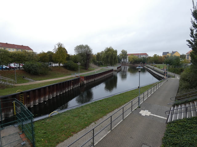 Stadtkanal an der Stadtschleuse