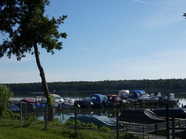 Blick vom Siegertplatz auf die Dahme