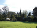 Westlichen Ortseingang mit Blick zur Kirche