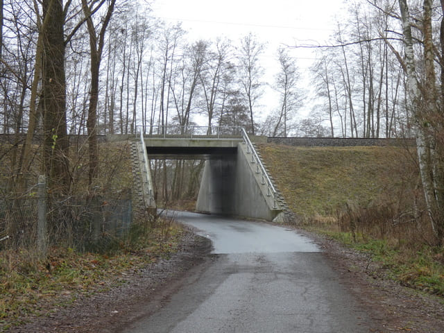 Unterführung an der Bahnlinie Berlin - Templin