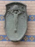 Gedenktafel am Glockenturm der Heilandskirche