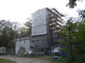 Einsteinturm verhüllt