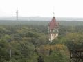 Blick vom Baumkronenpfad zum Heizkraftwerk