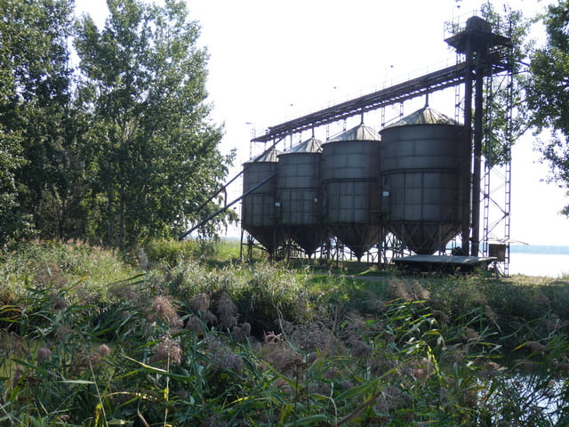 Silos am Ableiter Peitzer Teiche 2 zwischen Hälterteich und Neuendorfer Teich