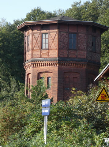 Wasserturm am Bahnhof Peitz-Ost