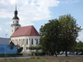 Blick vom Am Haag zur Stadtkirche St. Nikolai