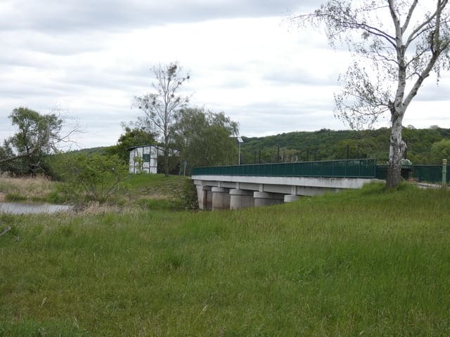 Auenpfad - Polder-Einlassbauwerk bei Niedersaaten