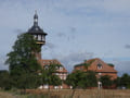 Wasserwerk mit Wasserturm und Brunnenhaus